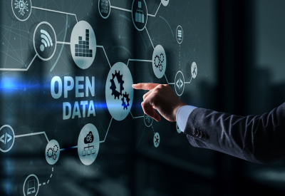 Open Data. Concept d'accès Technologie moderne